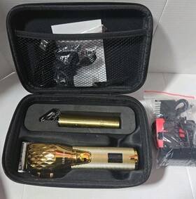 Fadeking Q1s-y5 Professional Hair Clippers For Men Cordless Gold Bronze Skull New