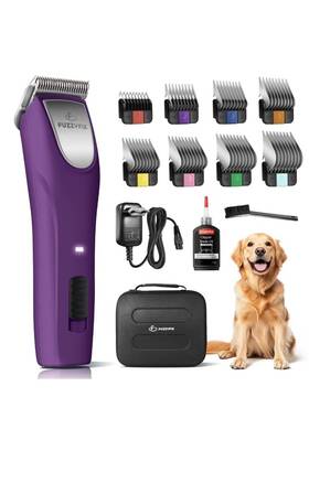 B0fhw3w7zh Fuzzyfix Professional 2-speed Dog Clippers Pet Grooming Kit Thick Curly Matted