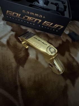 Gp602g Gamma Golden Gun Collectors Edition Cordless Gold Clipper