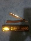 Gb-rw-6001 Grim Blades Rosewood Square Tip Straight Razor Used Twice