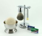 Gbs5105ss Gbs Shaving Gift Set With Merkur Progress Safety 685450054645