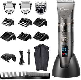 Hatteker 718893706694 Professional Beard Trimmer Men Cordless Waterproof Hair Clipper Detail