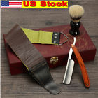 Hfq9332853 Steel Straight Brush Strop Cut Shaving Throat Wooden 8139382365666