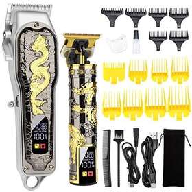 Hiena Pro 721553961739 Hair Clippers For Men T-blade Trimmer Set Professional Cordless