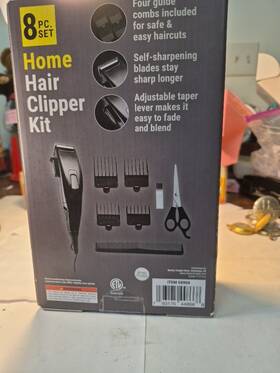 Home De-hair-22h-730 Hair Clipper Kit 6 Pieces Not 8 Used Clippers Works