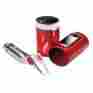 Hw4326 Style Asia Led Lighted Tweezers With Case Mirror And Extra Batteries Grooming Kit 736386243266