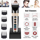 Imc896112 Mens Lcd Electric Cordless Barber Groomer Hair Clipper 6492090181044
