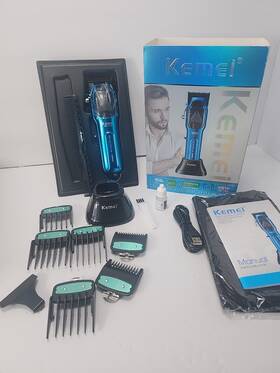 Km-1763 Kemei Professional Hair Clipper Barber Cordless Trimmer Cutting Machine