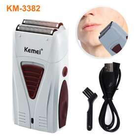 Km-3382 Kemei Mens Electric Foil Shaver Trimmer Razor Rechargeable Hair Beard Shaving Machine