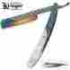 Kg154 Straight Razor Krieger Kriegar Gentlemen Knife Titanium Rainbow