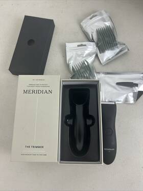 Meridian 810048831821 The Trimmer Plus Personal Groomer Onyx Black Used No Power Cord