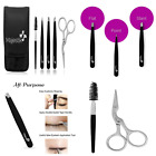 Mp- 5ts Eyebrow Grooming Set Tweezers Curved Stainless Steel Scissors 5060495100604