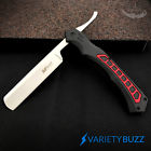 Mtech Red Straight Blade Barber Razor Folding Pocket Knife Shaving
