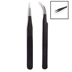 Na-1054 Tweezers Set Stainless Steel For Ingrown Hair Curved 714532232043