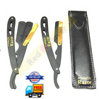 Ndadbp-0001 Navajas De Afeitar Barbero Profesional Acero Inoxidable Estuche Cuero