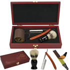 Ock856954 Barber Shaving Kit Set Straight Razor Brush Strop 6184927838114