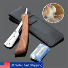 Ojd772248 Unbranded Rosewood Handle Straight Edge Barber Razor Folding 6954189932406