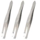 Ol065987 Oliva Pack Flat Tweezers Stainless Steel Hair Plucker 630991185341