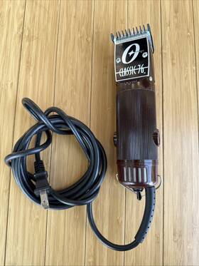 076076-491 Oster Classic 76 Hair Clipper Professional Pro Salon Wood Wooden Color Used