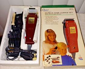 284-16 Oster 15 - Piece Hair Clipper Set With Adjustable Blade Model 1993