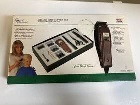 284-23 Oster Vintage Deluxe Hair Clipper Set With Adjustable Blade Model Tested