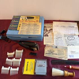 617-16 Oster Vintage 16 Pc Hair Trimming Set #617-16 Complete With Receipt And Trimcomb