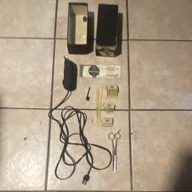 Oster 73792 Butch Hair Clipper Corded Electric Black Mpn With Box Guards Scissors