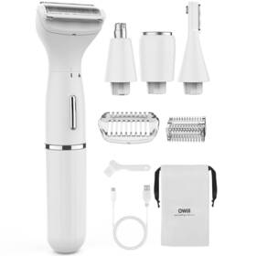 Owill 061028261182 Ear Nose Hair Trimmer For Men/women 4in1 Flawless Eyebrow Facial Remover