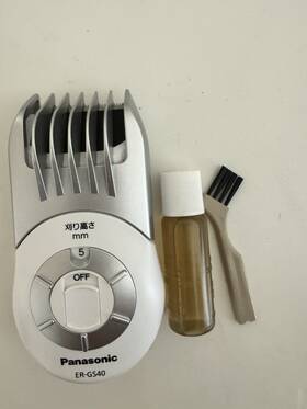 Er-gs40-w Panasonic Ergs40w Self Hair Cutter White Battery-powered