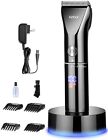 Pc1010-us Kebor Hair Clippers For Men Cordless Pro Led Display Titanium