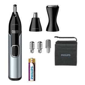 Philips Norelco Nt5600/42 Nose Trimmer 5000 For Ears Eyebrows Black And Silver N
