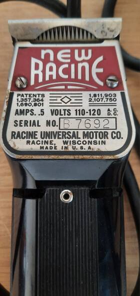7692 Racine Universal Motor Company Vntg Inch New Electric Hair Clippers #b In Original Box 1 Blade Works