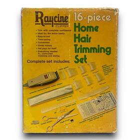 254-16 Raycine Hair Clippers Vintage Trim Set Model Series With Attachments Box