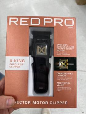 Red Pro 649674116923 X-king Cordless Hair Clipper For Men Cutting Strong And Fast Vector