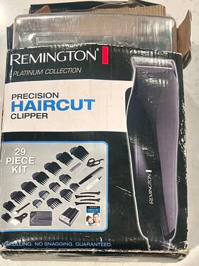 Remington 074590512243 Precision Corded Haircut Clippers Platinum Collection