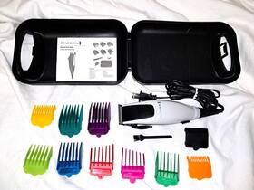 Hc1096 Remington Hair Clipper Color Combs Home Cutting Kit 13pcs Inc Case