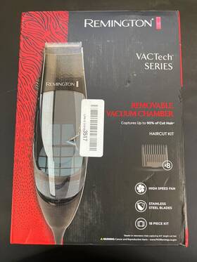 Hkva2000 Remington Vactech Series Haircut Kit With 18 Pieces And Removable Vacuum Chamber F