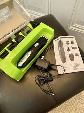 Remington Pg6027 All-in-one Grooming Kit Lithium Powered 8 Piece Set Used