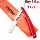 Rz-4r Unicorn Professional Straight Stainless Steel Razor Blades Barber Folding Shaving Knife