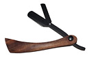 S-101 Smoovgroom Professional Straight Edge Razor For Barbers With Wooden Handle