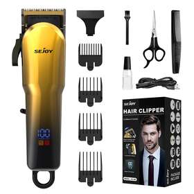 Sejoy Lfq-6023 Cordless Hair Clippers Mens Trimmer Professional Barber Grooming Kits