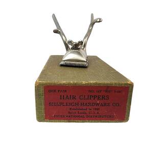 12nt Shapleigh Hardware Co Hair Beard Clippers No 14t / 000 1/64 St. Louis With Box