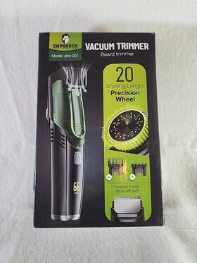 Zks-004 Shpavver Vacuum Beard Trimmer For Men Rechargeable Mustache