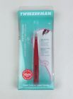 1230-rr Slant Stainless Signature Tweezer Tweezerman Red Steel