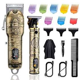 Soonsell 780861808587 Hair Clippers For Men T-blade Trimmer Set Man Professional Cordless Barber Cl