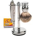 Sr1set Parker Safety Razor Straight Edge Shave Set Includes 793779395841