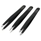 Ss0279 Black German Eyebrow Tweezers Hair Slanted Straight Pointy 5695064574328