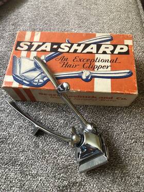 6765 Sta-sharp Vintage Sears Roebuck And Co Hair Clipper. 30 S To 50 S. Original Box