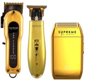 Supreme Trimmer 688201436059 Barber Kit 3 In 1 Hair Clipper Mens And Foil Shaver Professional B