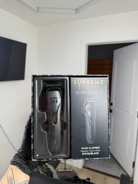 Supreme Trimmer Stc72 Darkstar 72 Dlc Taper Clipper With Magnetic Vector Motor Black